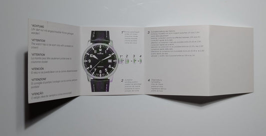 Fortis Watches Manual Papers