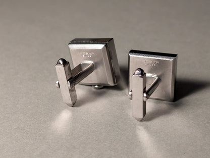 Foska Cuff Links with Watch Blue Cuff Link Watch