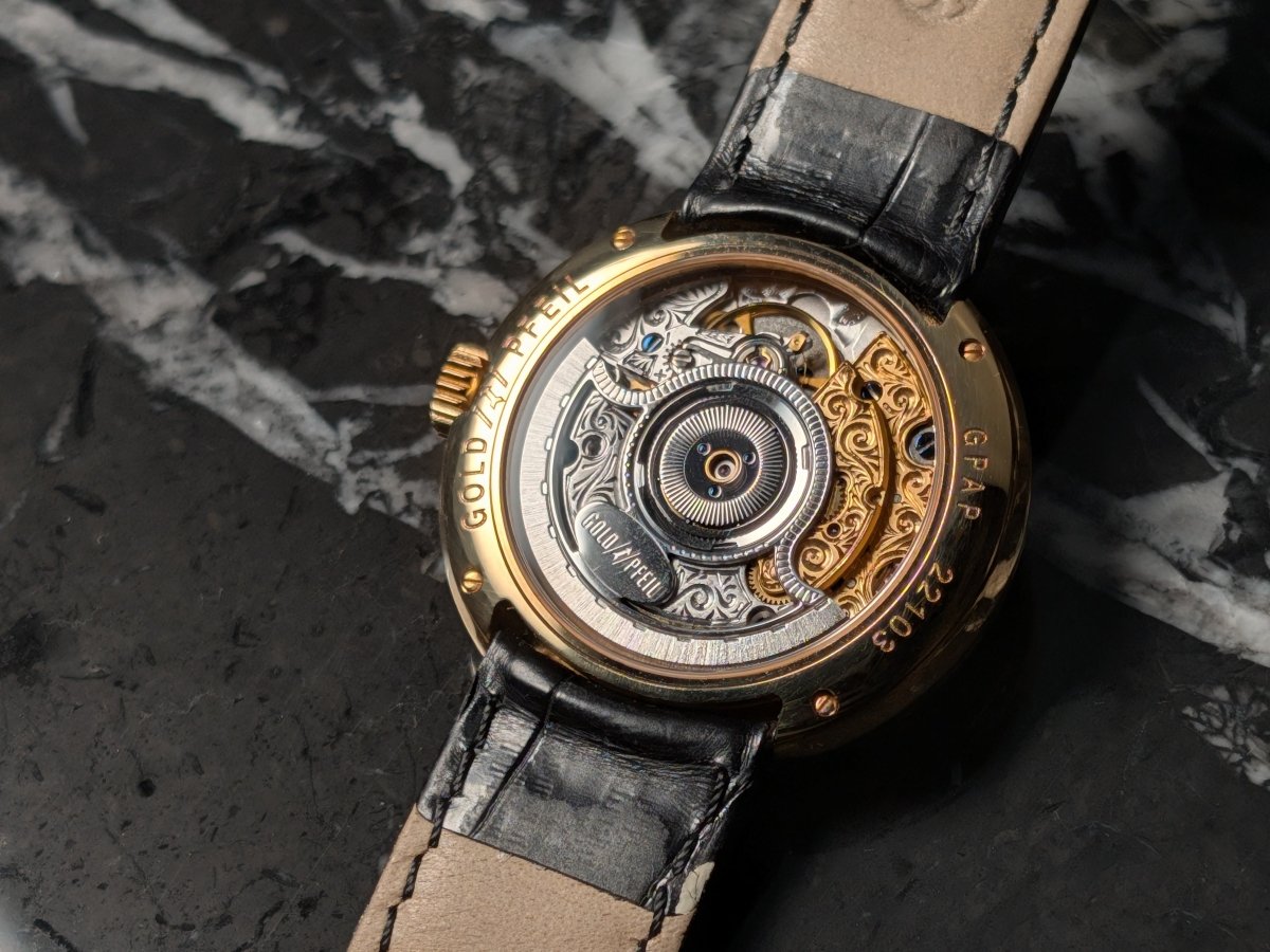 Goldpfeil x Antoine Preziuso GPAP 22103 18k Gold Handengraved Movement Wristwatch
