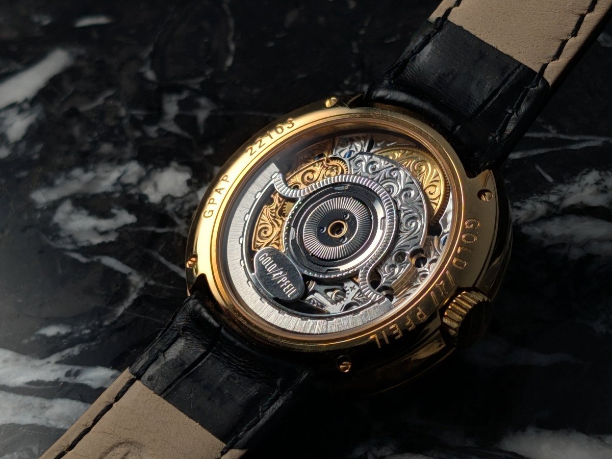 Goldpfeil x Antoine Preziuso GPAP 22103 18k Gold Handengraved Movement Wristwatch