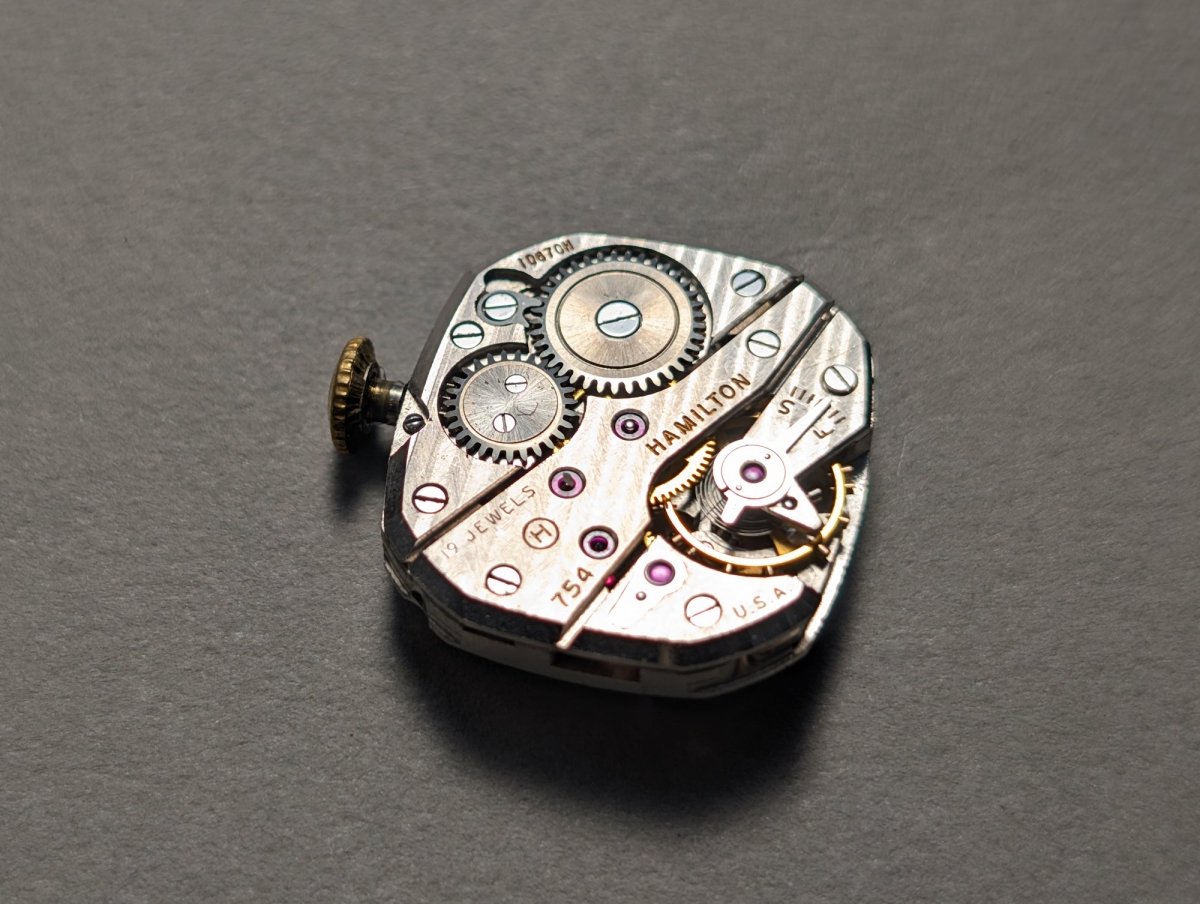 Hamilton 754 Caliber Watch Movement Manual Wind – 10bps