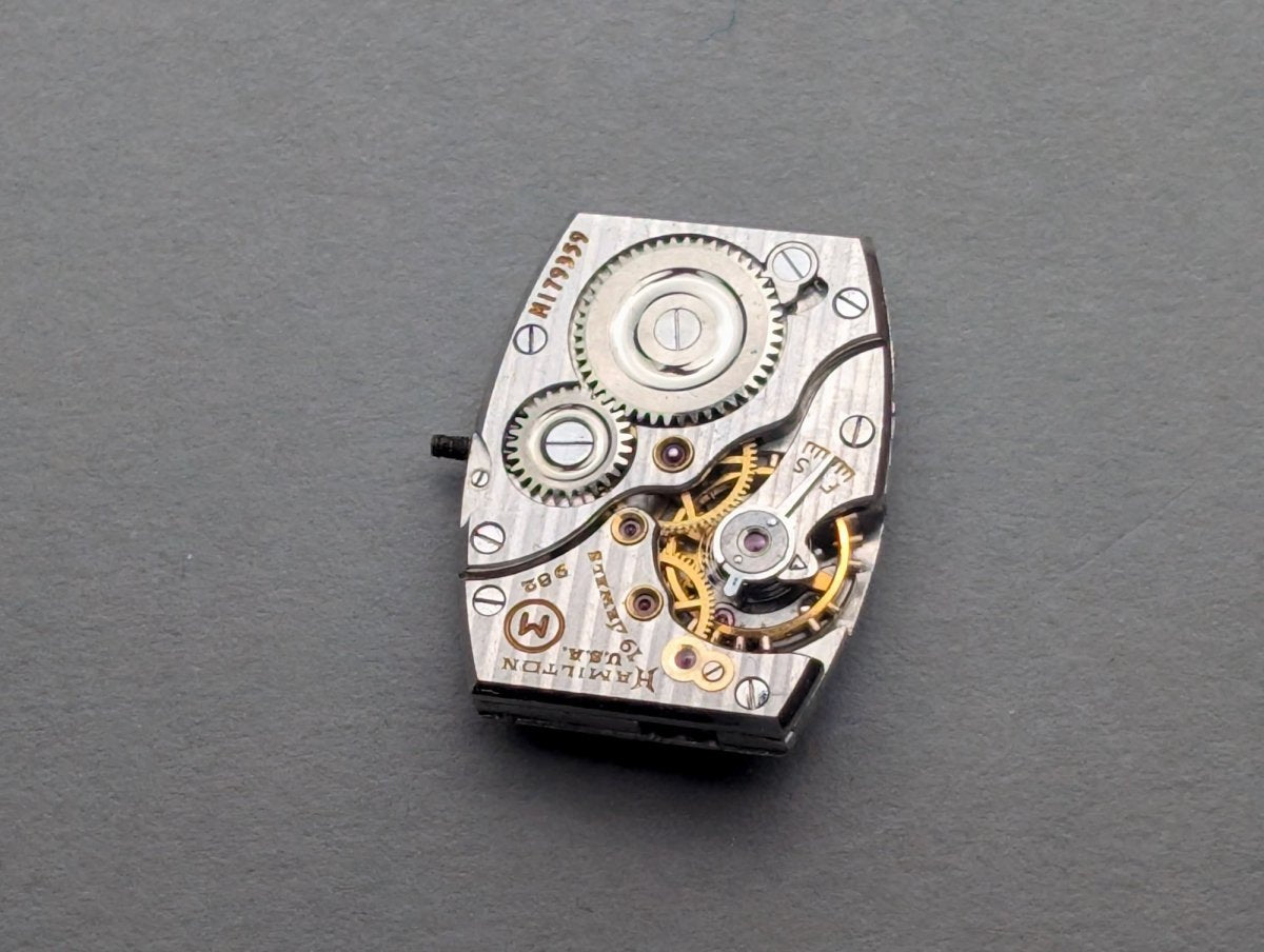 Hamilton 982 Caliber Watch Movement Manual Wind Spare Part