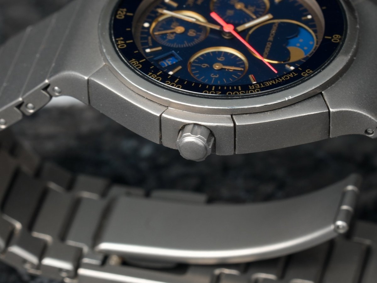 IWC Porsche Design Titanium Moon Phase Chronograph Ref. 3745 Wristwatch