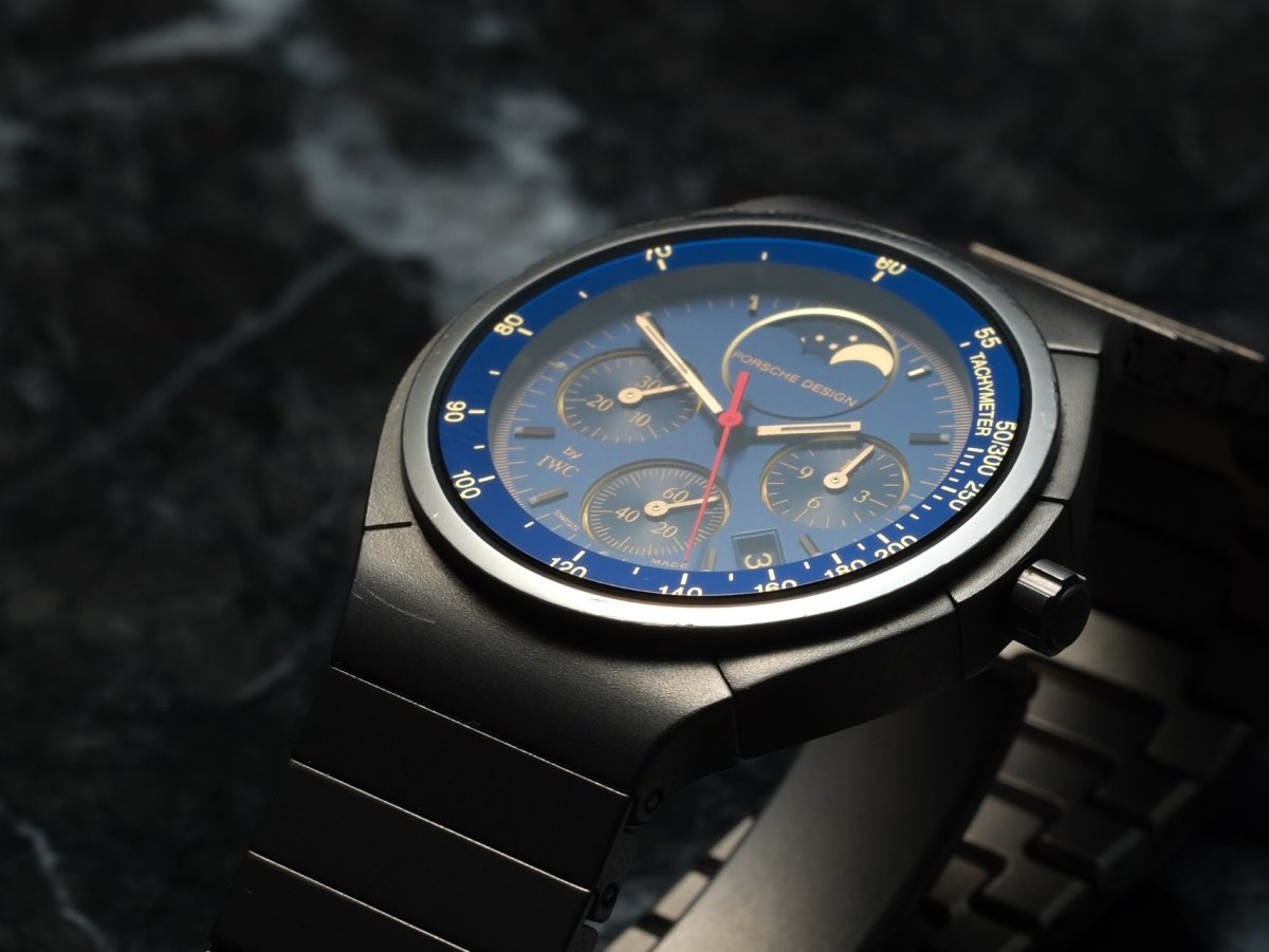 IWC Porsche Design Titanium Moon Phase Chronograph Ref. 3745 Wristwatch