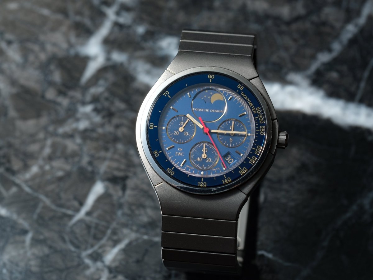 IWC Porsche Design Titanium Moon Phase Chronograph Ref. 3745 Wristwatch