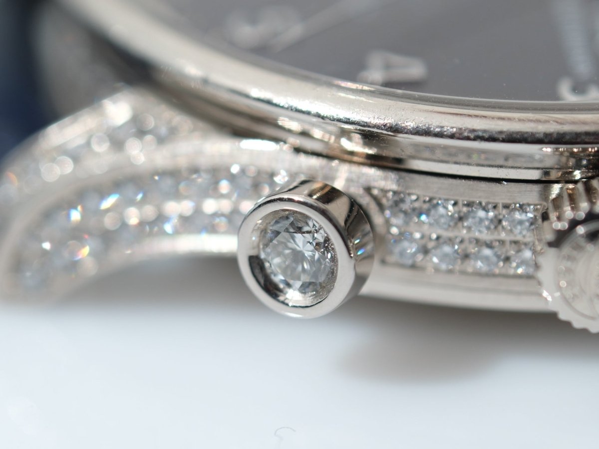 IWC Portuguese Chronograph White Gold Diamonds IW371475 Wristwatch