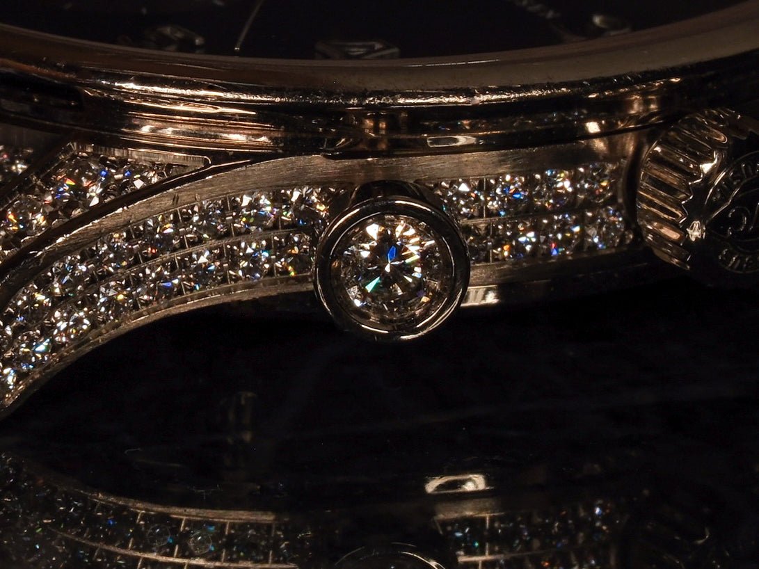 IWC Portuguese Chronograph White Gold Diamonds IW371475 Wristwatch