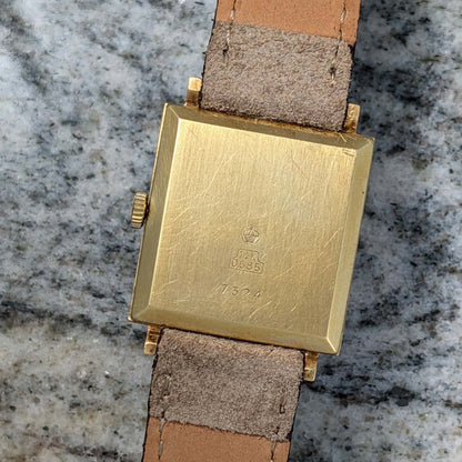 Junghans Golden Star - 14k Gold - 1960s - Rectangular - Manual Winding