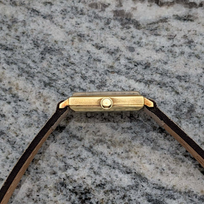 Junghans Golden Star - 14k Gold - 1960s - Rectangular - Manual Winding