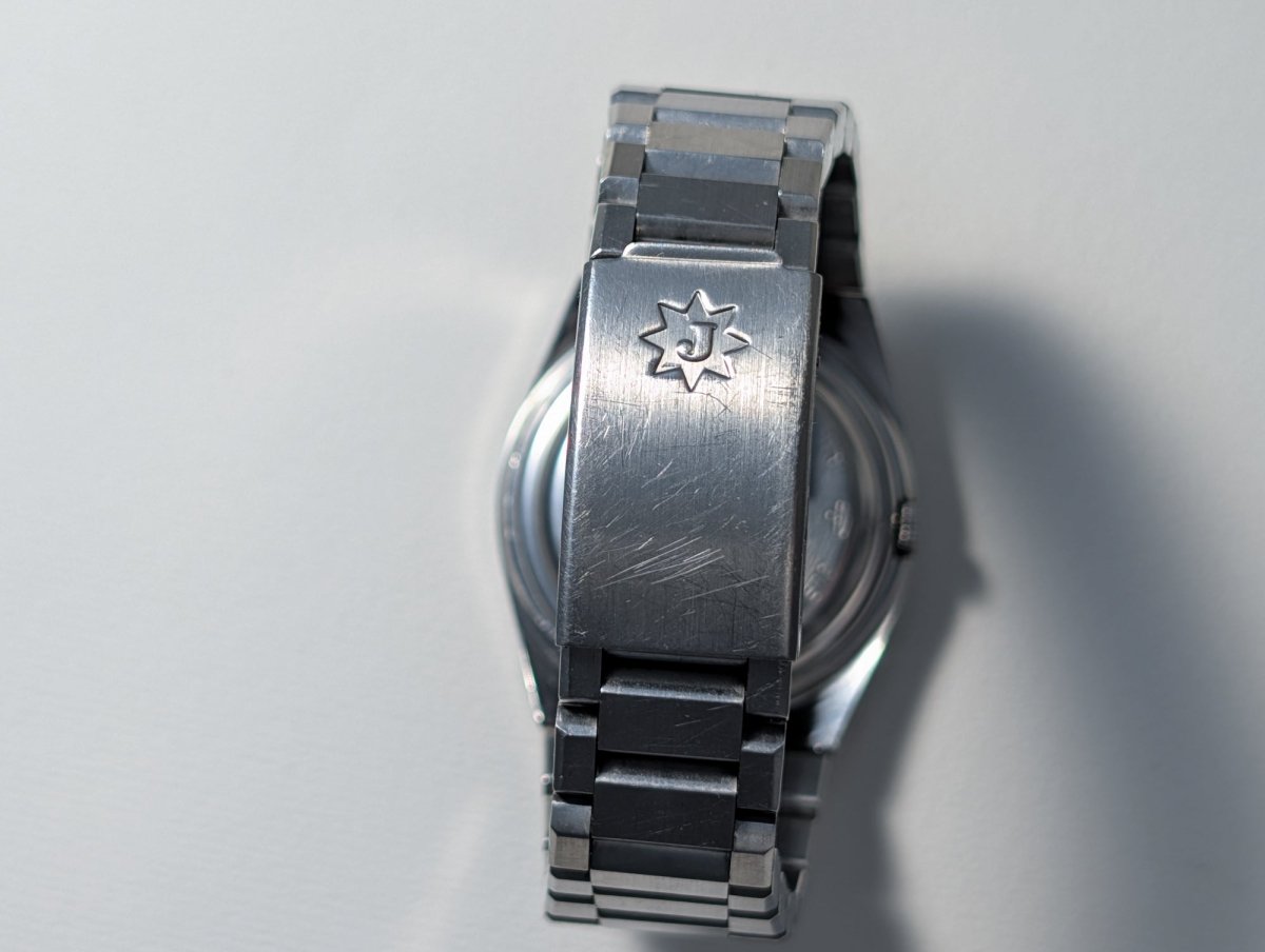 Junghans Integrated Bracelet Sports Watch 70s Brown Fume Dial Wristwatch