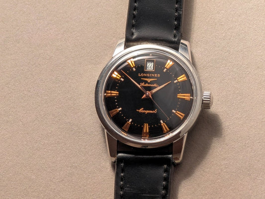 Longines Conquest Heritage L1.611.4 Black Dial Automatic Wristwatch