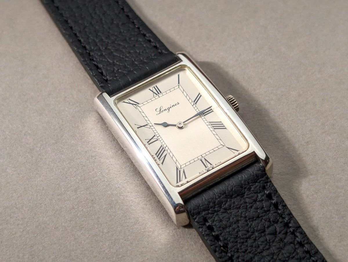 Longines Tank Ref. 5174 150th Anniversary Sterling Silver Wristwatch