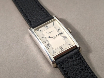 Longines Tank Ref. 5174 150th Anniversary Sterling Silver Wristwatch