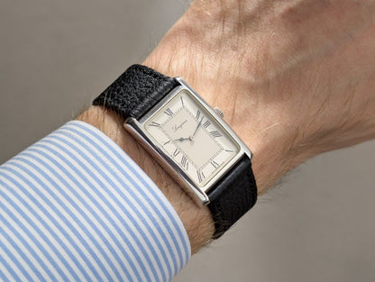 Longines Tank Ref. 5174 150th Anniversary Sterling Silver Wristwatch