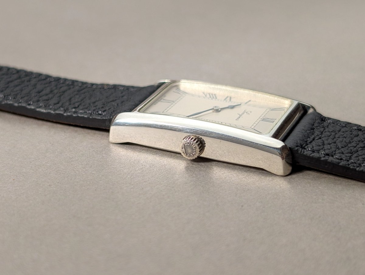 Longines Tank Ref. 5174 150th Anniversary Sterling Silver Wristwatch