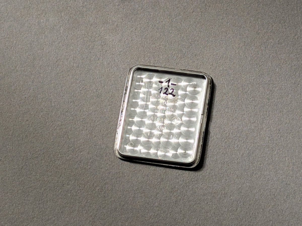 Longines Tank Ref. 5174 150th Anniversary Sterling Silver Wristwatch