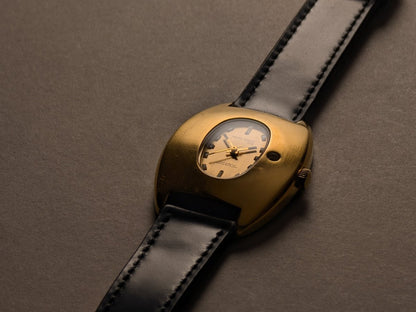 Maurice Guerdat Spyhole Offset Date Automatic Wristwatch