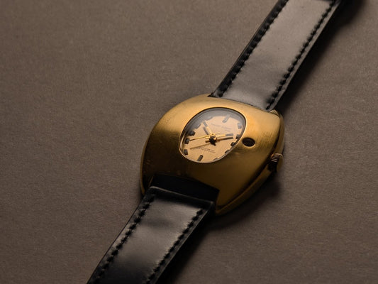 Maurice Guerdat Spyhole Offset Date Automatic Wristwatch