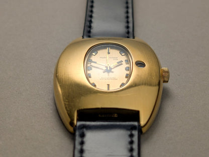 Maurice Guerdat Spyhole Offset Date Automatic Wristwatch