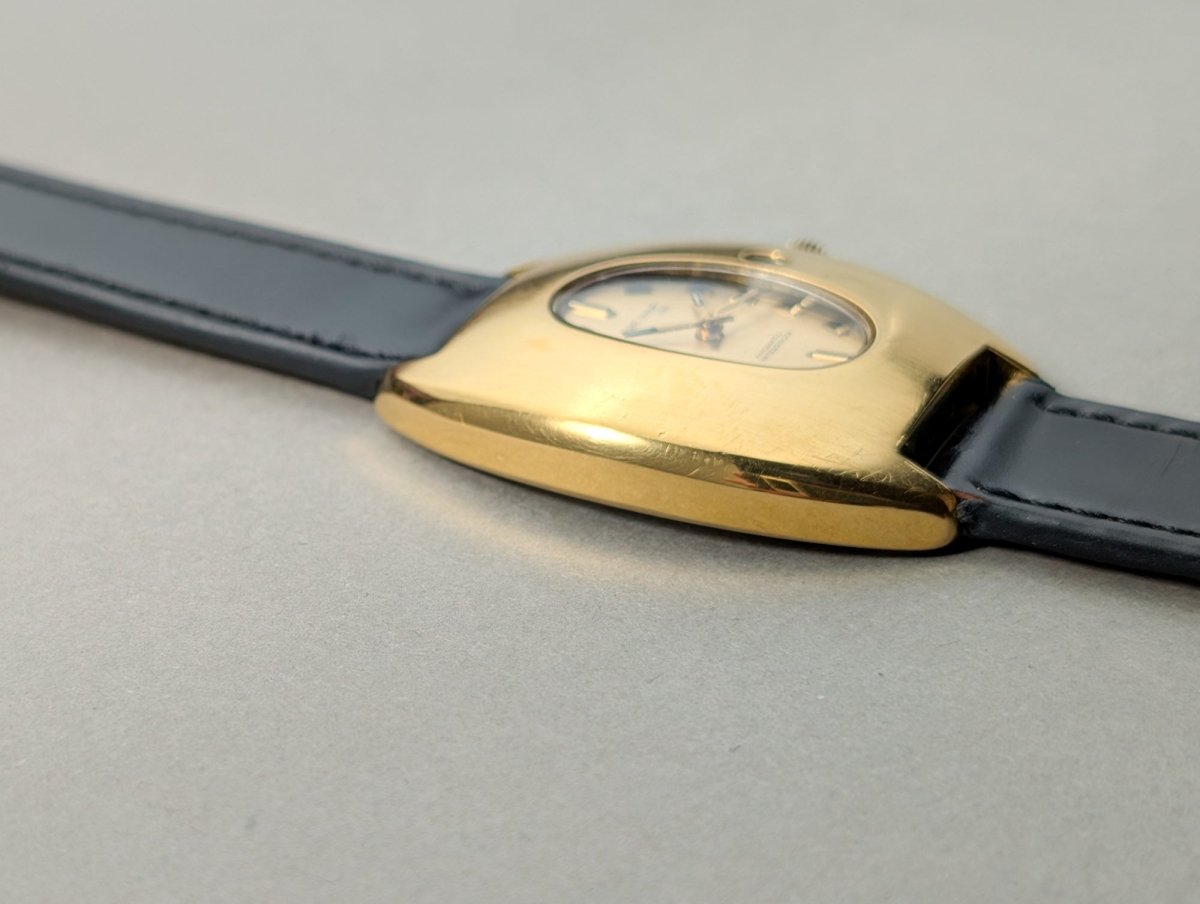 Maurice Guerdat Spyhole Offset Date Automatic Wristwatch