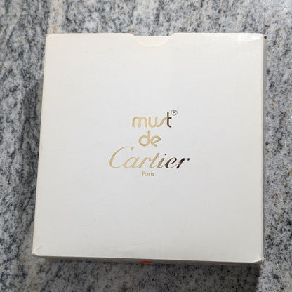 Must de Cartier Travel Desk Clock Full Set Ref. W0100010