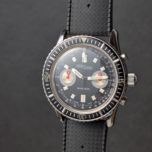 Nicolet Watch SUB 200 Diving Chronograph Wristwatch