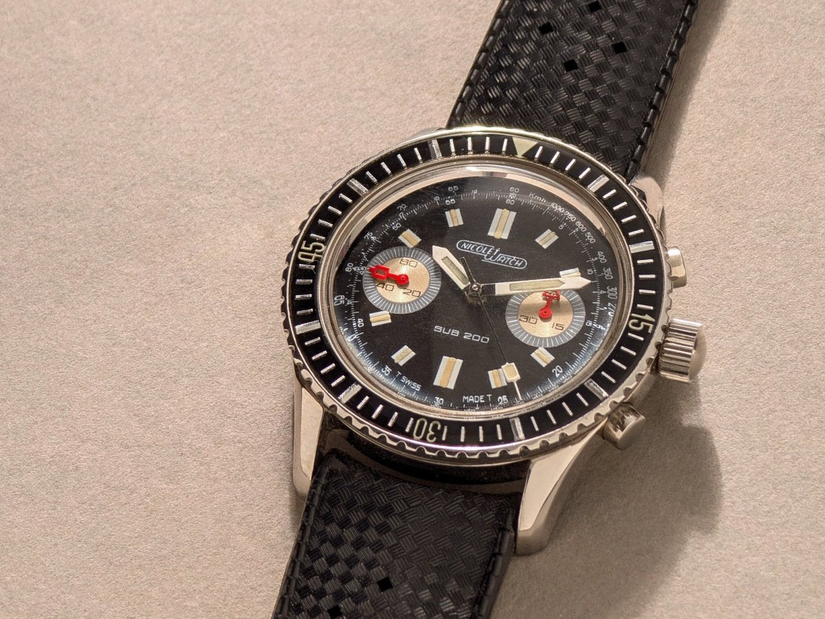 Nicolet Watch SUB 200 Diving Chronograph Wristwatch