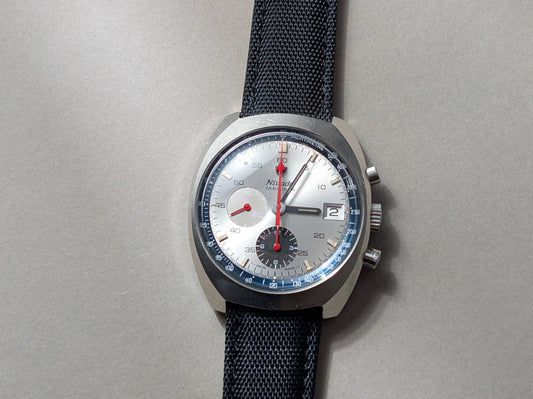 Nivada Taravana Autochron Chronograph Lemania 1341 Wristwatch