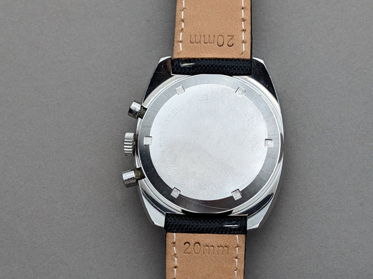 Nivada Taravana Autochron Chronograph Lemania 1341 Wristwatch