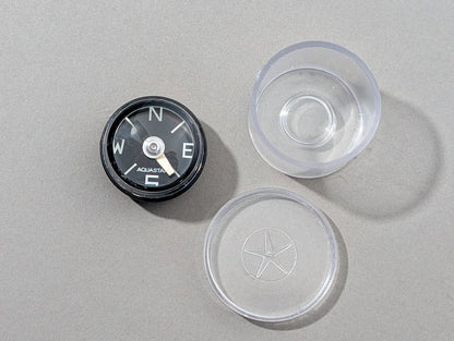 NOS Aquastar Button Gauge Strap Dive Compass Collectible
