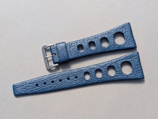 NOS Tropic Sport Strap Navy Blue Rubber 24 mm 23924 Strap / Bracelet