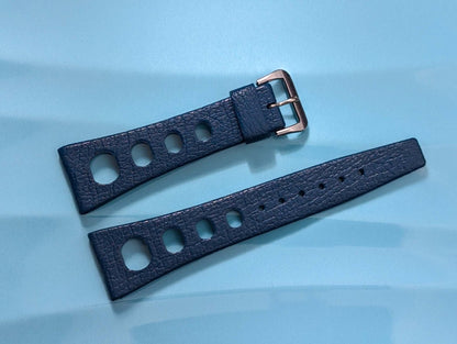 NOS Tropic Sport Strap Navy Blue Rubber 24 mm 23924 Strap / Bracelet