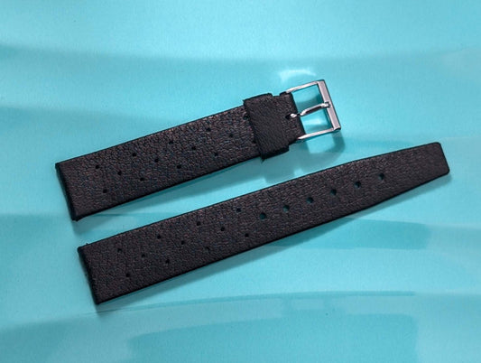NOS Tropic Star Strap Black Rubber 18 mm 23218 Strap / Bracelet