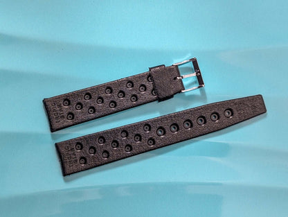 NOS Tropic Star Strap Black Rubber 18 mm 23218 Strap / Bracelet