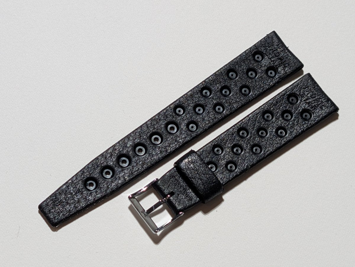 NOS Tropic Star Strap Black Rubber 18 mm 23218 Strap / Bracelet
