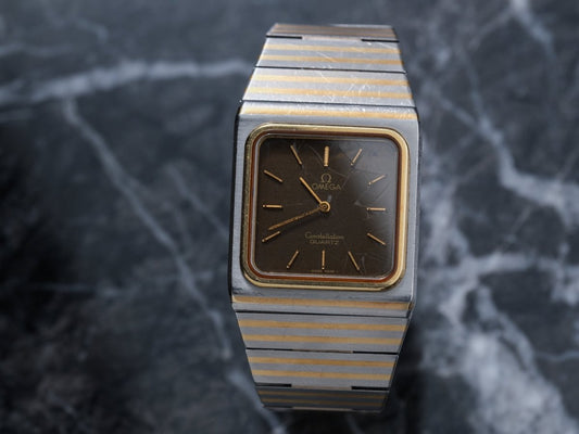 Omega Constellation Integrated Bracelet Tropical Spider Dial 395.0800 Wristwatch
