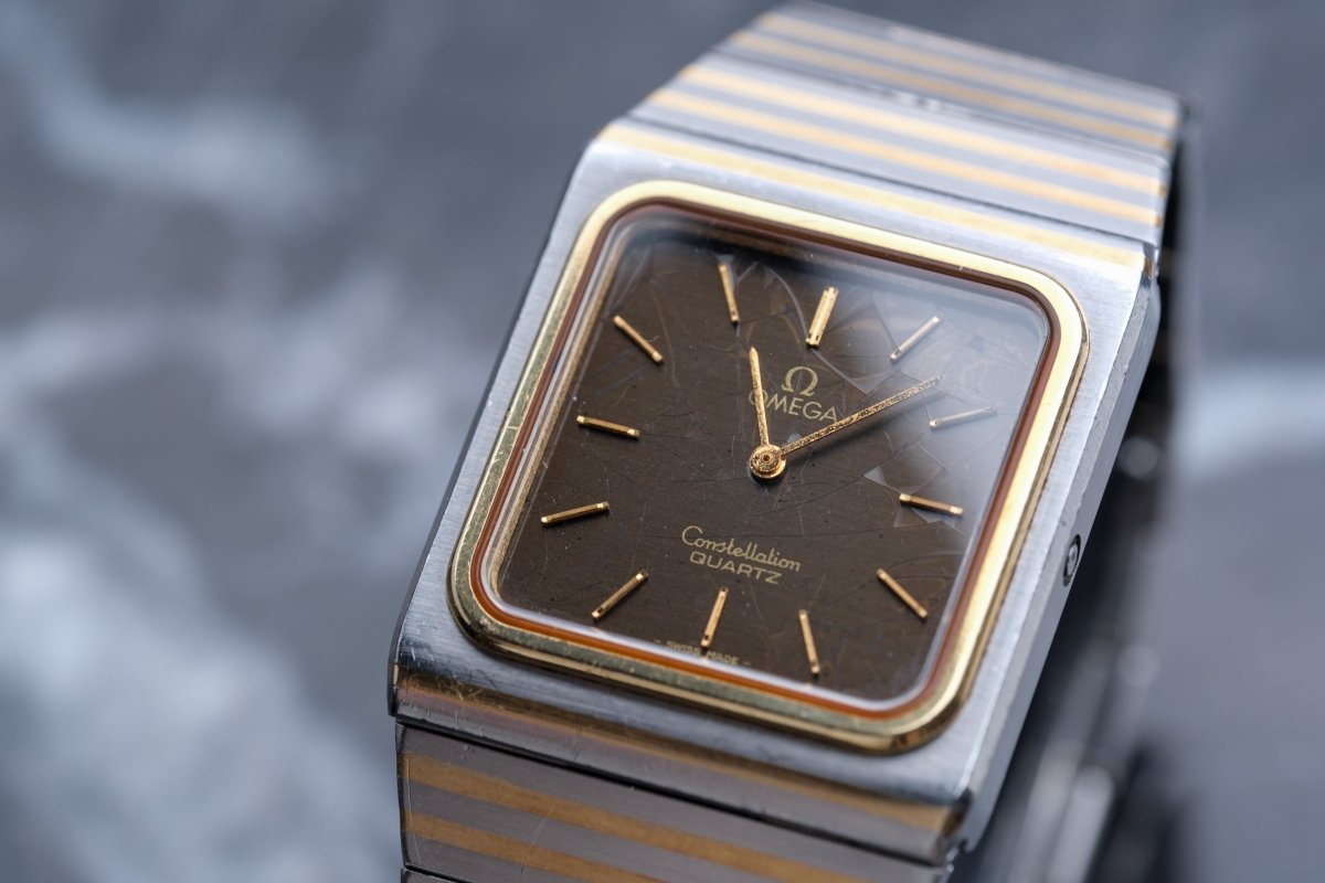 Omega Constellation Integrated Bracelet Tropical Spider Dial 395.0800 Wristwatch