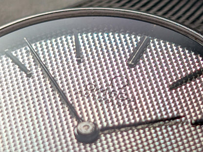 Omega De Ville 7284 18k White Gold Hobnail Dial Tapestry Milanaise Bracelet Wristwatch