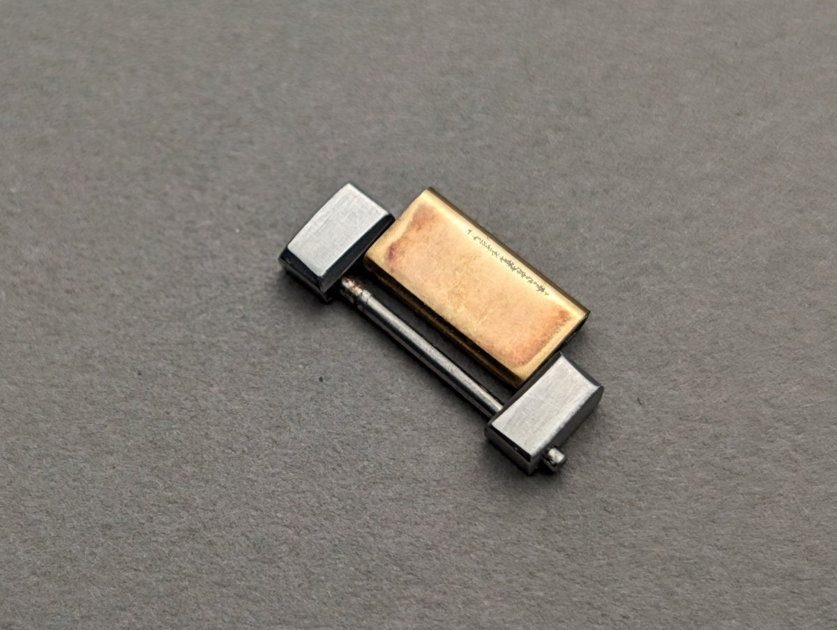 Omega Speedmaster Teutonic 145.0040 345.0803 Two Tone Bracelet Link 1413/019 Spare Part