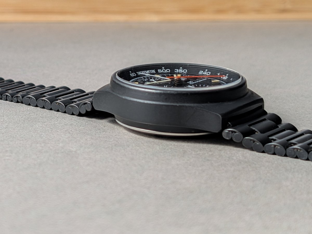 Porsche Design Orfina 7176S Black Lemania 5100 Wristwatch