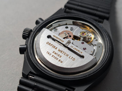 Porsche Design Orfina 7176S Black Lemania 5100 Wristwatch