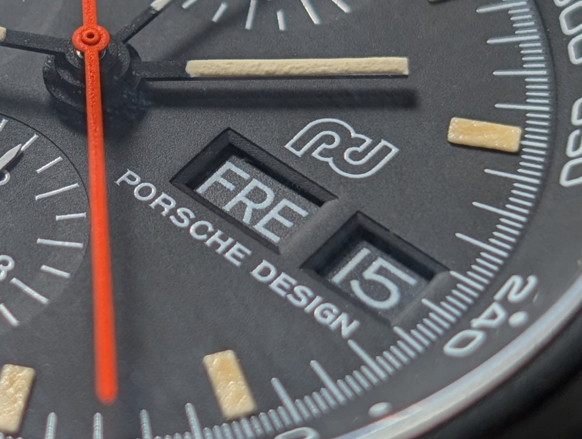 Porsche Design Orfina 7176S Black Lemania 5100 Wristwatch