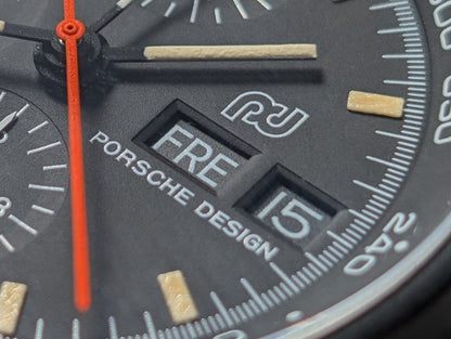 Porsche Design Orfina 7176S Black Lemania 5100 Wristwatch