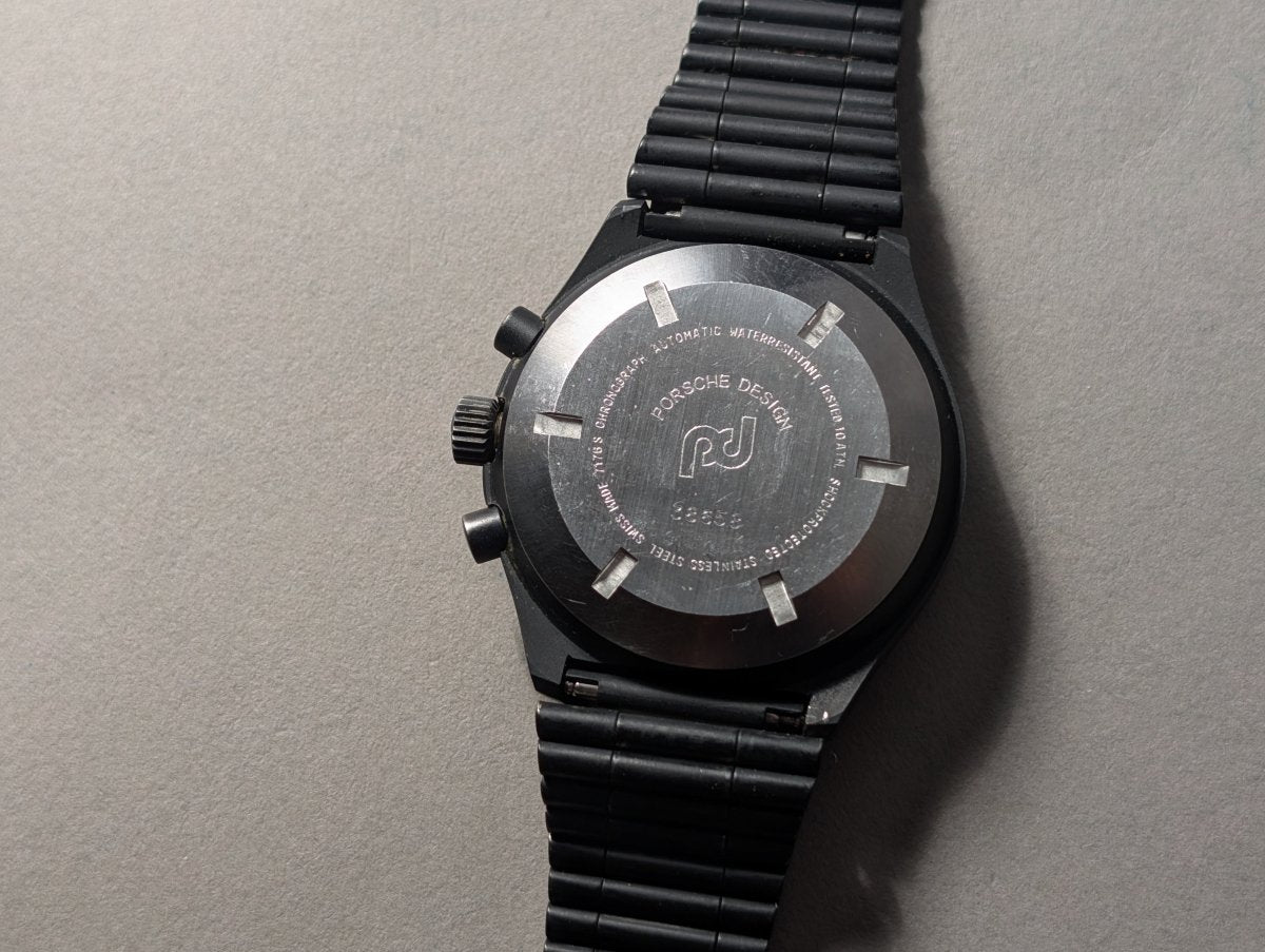 Porsche Design Orfina 7176S Black Lemania 5100 Wristwatch