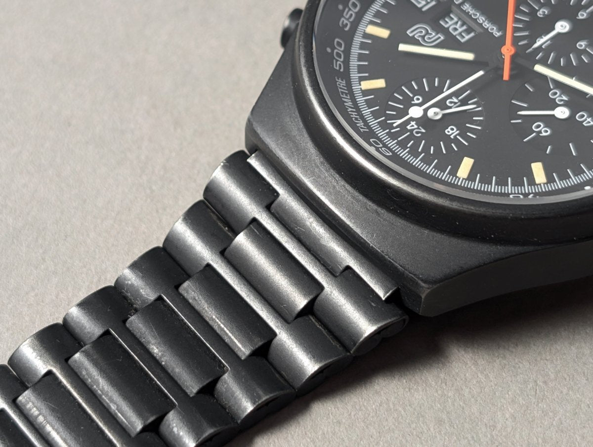 Porsche Design Orfina 7176S Black Lemania 5100 Wristwatch