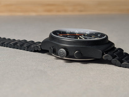 Porsche Design Orfina 7176S Black Lemania 5100 Wristwatch