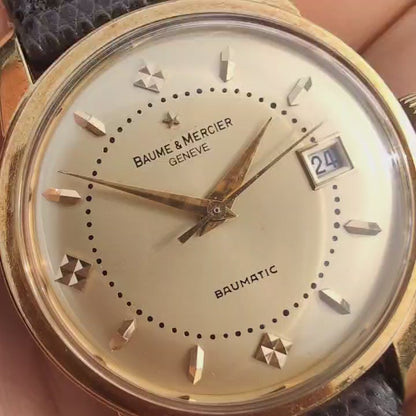 1950s Baume & Mercier Baumatic - 18k Gold - Felsa 692