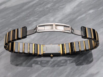 Rado DiaStar DiaQueen 963.0410.3 Black Ceramic and Gold Wristwatch