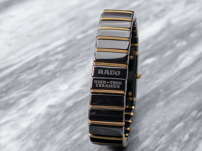 Rado DiaStar DiaQueen 963.0410.3 Black Ceramic and Gold Wristwatch