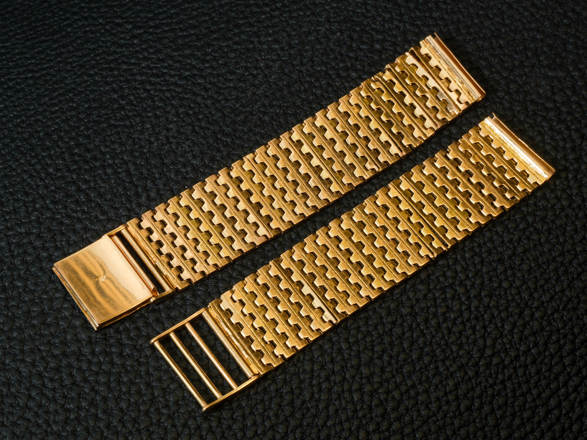 17 mm 18k Gold Uhrenarmband Vintage